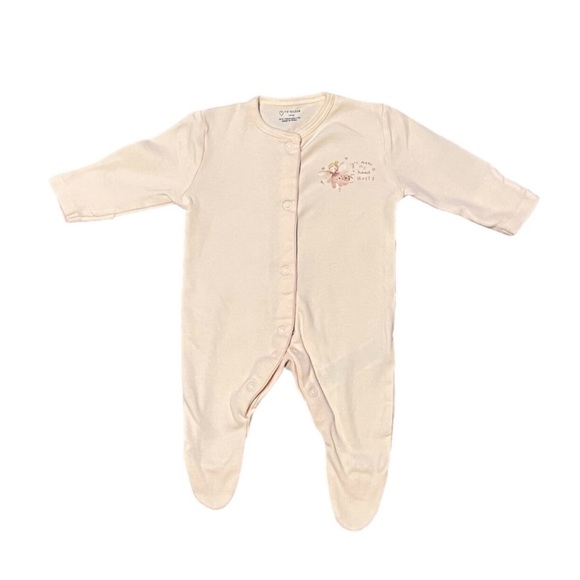 2 Pack Girls 0-1 M Bottom Up Pajama Bundle - Picture 3 of 3